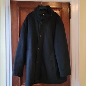 Joseph Abboud Black Wool Coat Men’s Size 4 XT